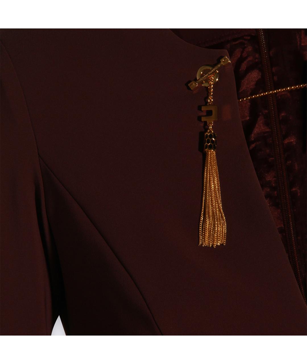 ELISABETTA FRANCHI Красное повседневное платье, фото 3