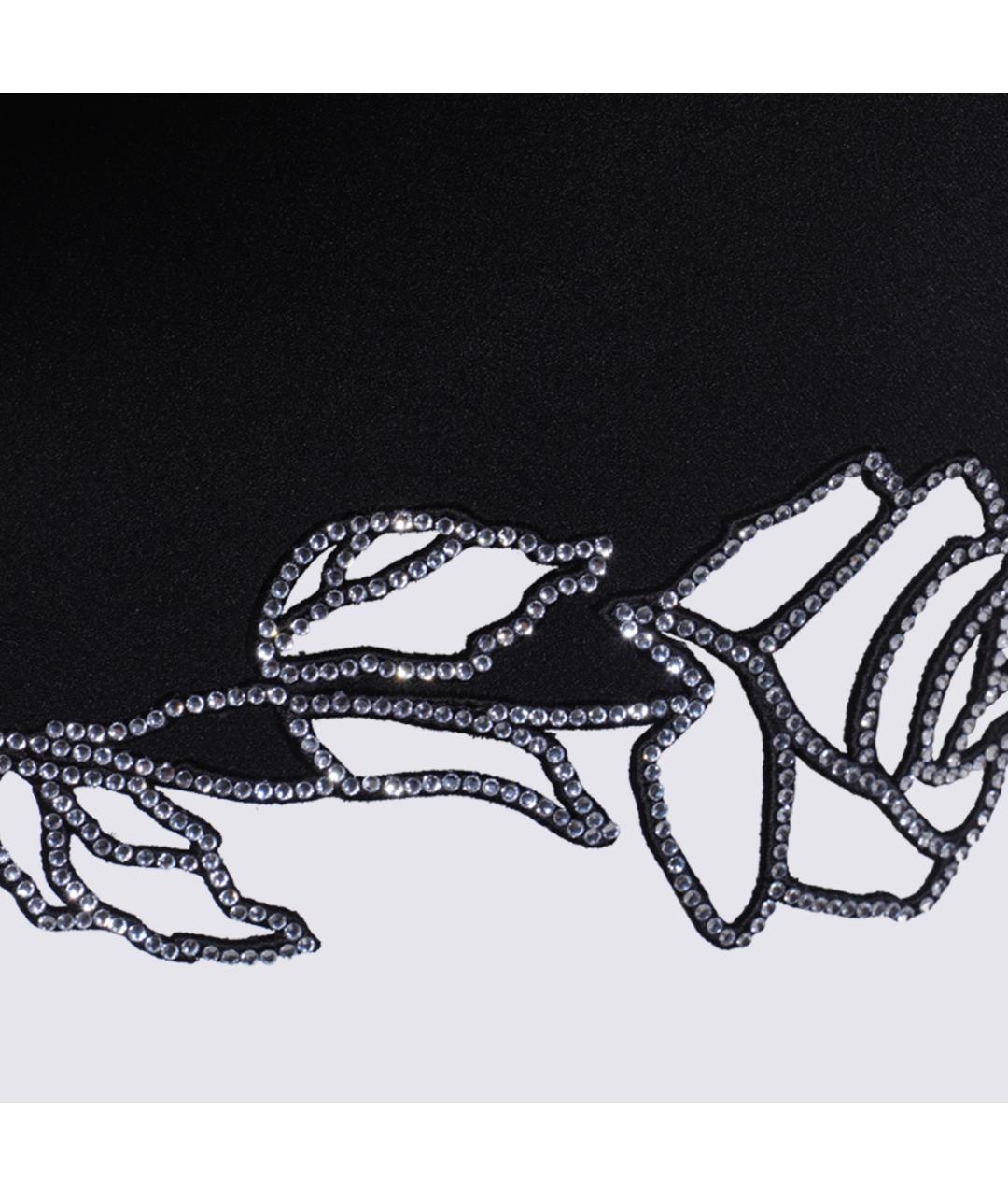 BLUMARINE Черная полиэстеровая юбка мини, фото 3