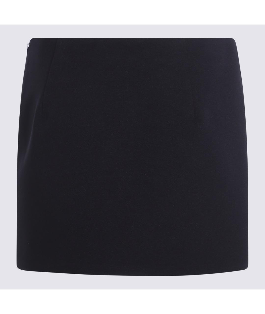 BLUMARINE Черная полиэстеровая юбка мини, фото 2