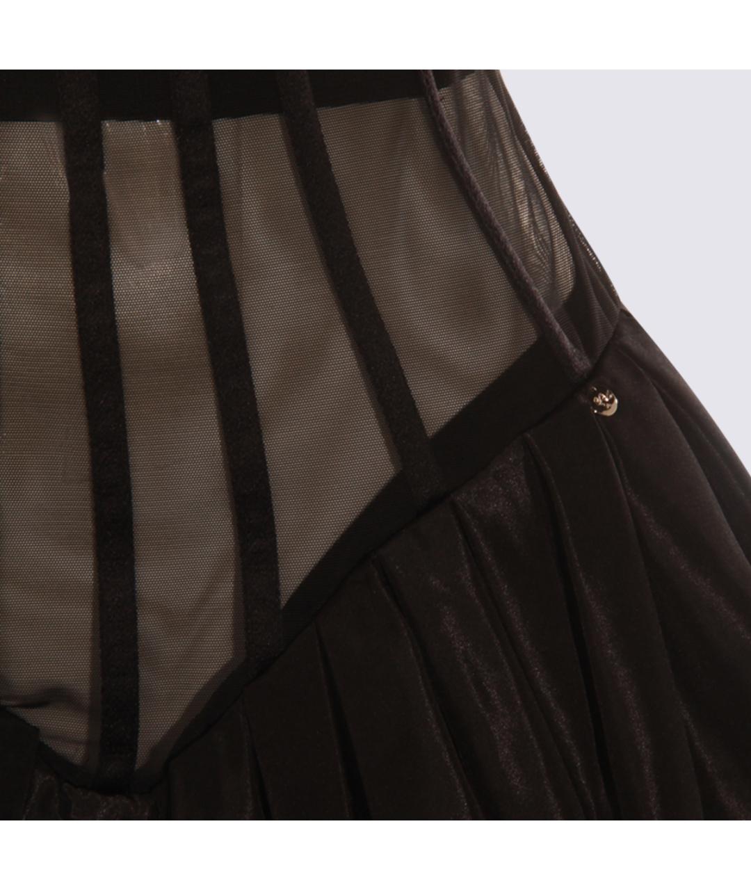 NISSA Черное полиэстеровое вечернее платье, фото 3