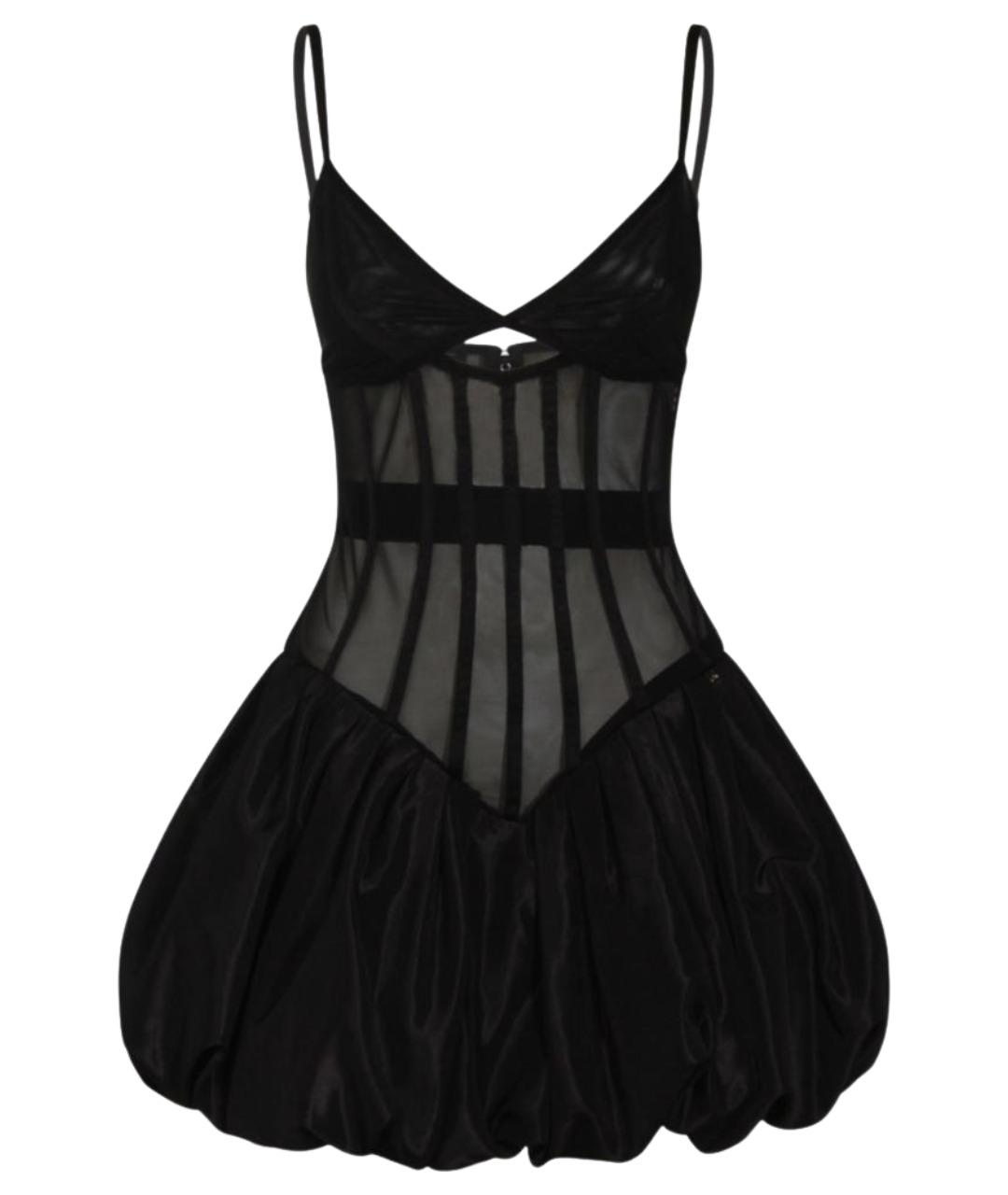 NISSA Черное полиэстеровое вечернее платье, фото 1