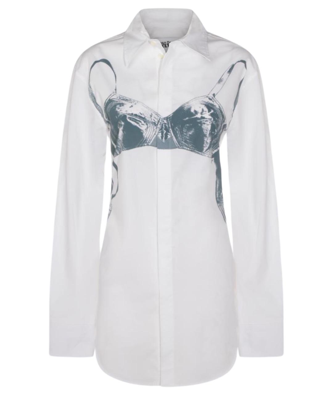 JEAN PAUL GAULTIER Белая хлопковая рубашка, фото 1