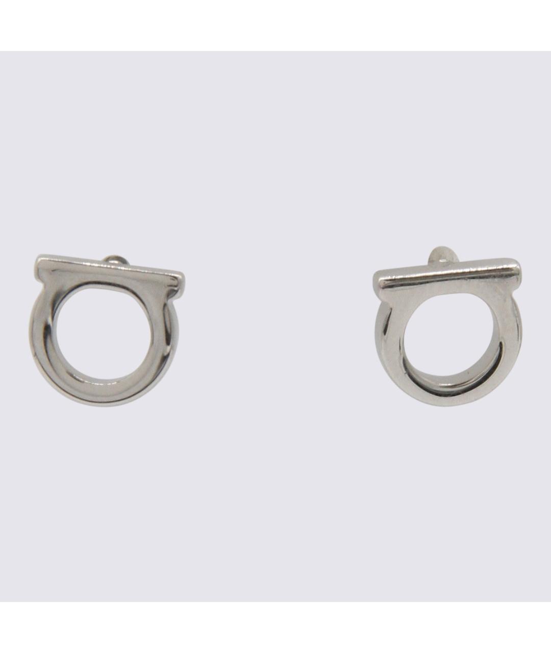 FERRAGAMO Серебряные латунные серьги, фото 3