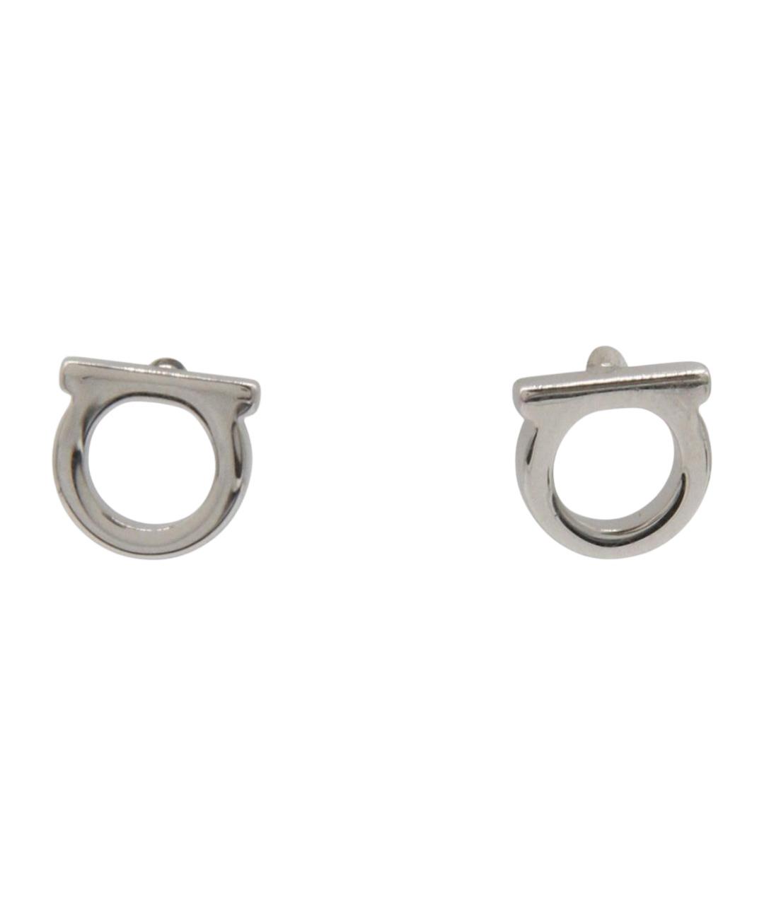FERRAGAMO Серебряные латунные серьги, фото 1