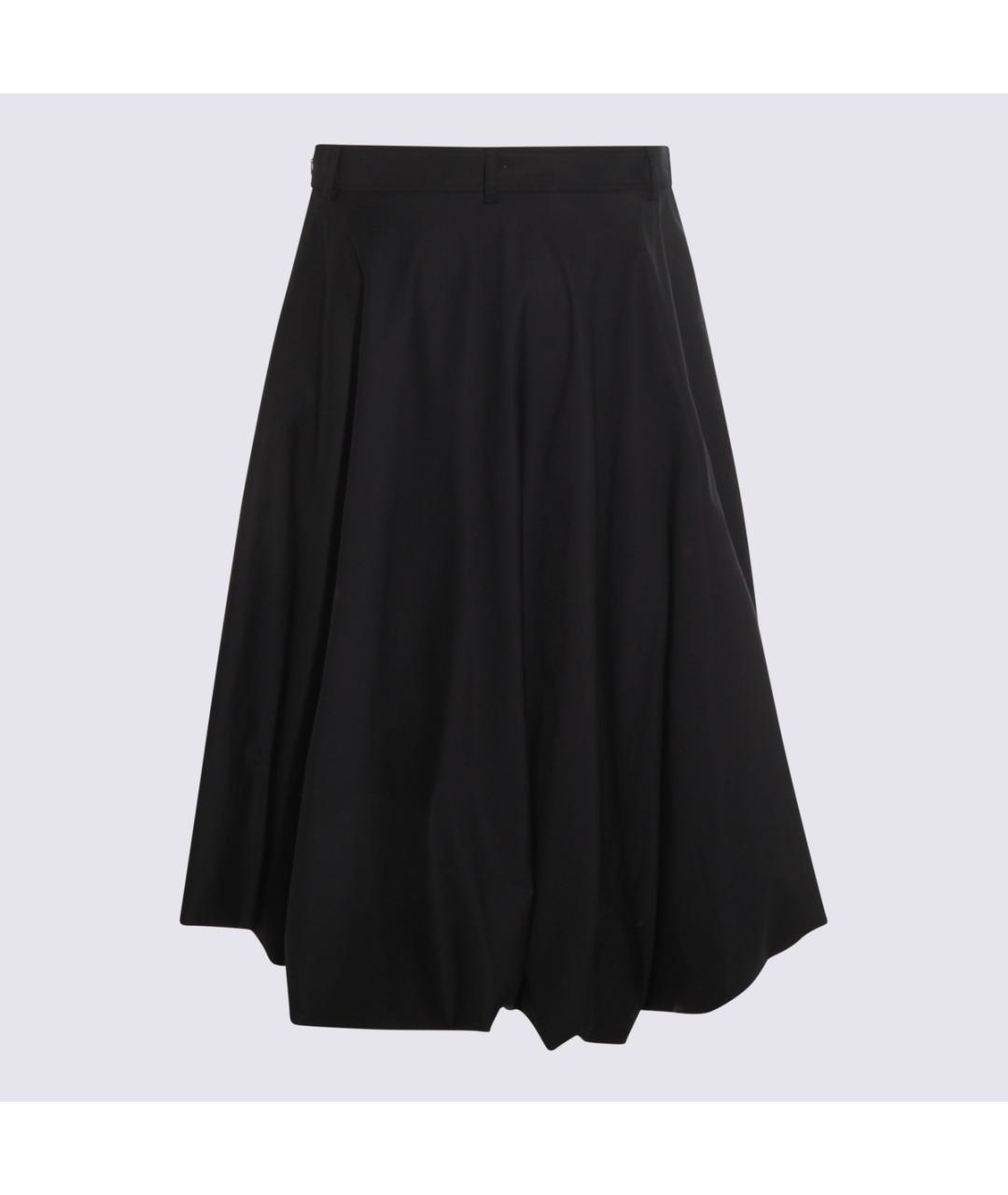 MOSCHINO Черная хлопковая юбка миди, фото 2