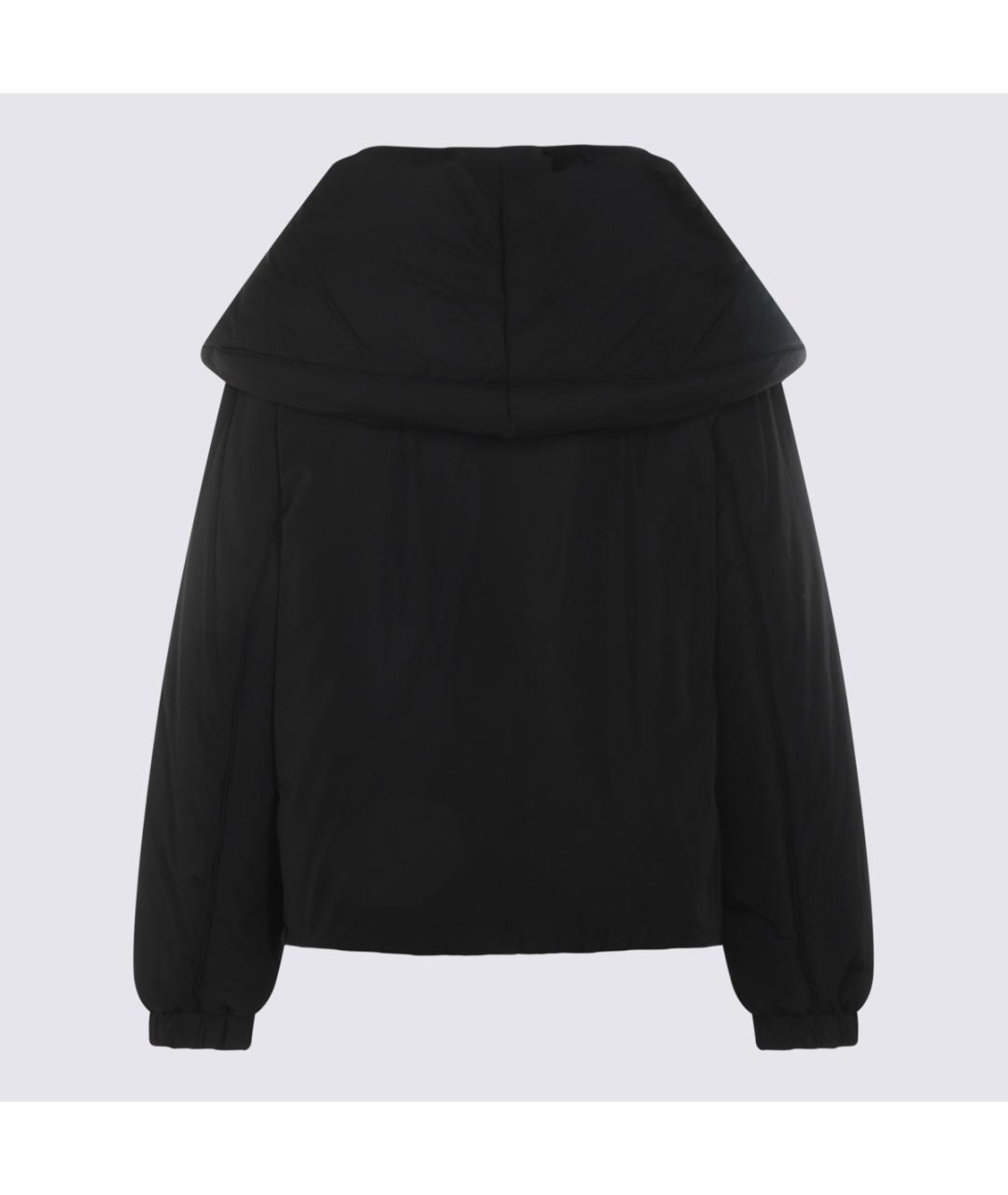 MOSCHINO Черный полиэстеровый пуховик, фото 2