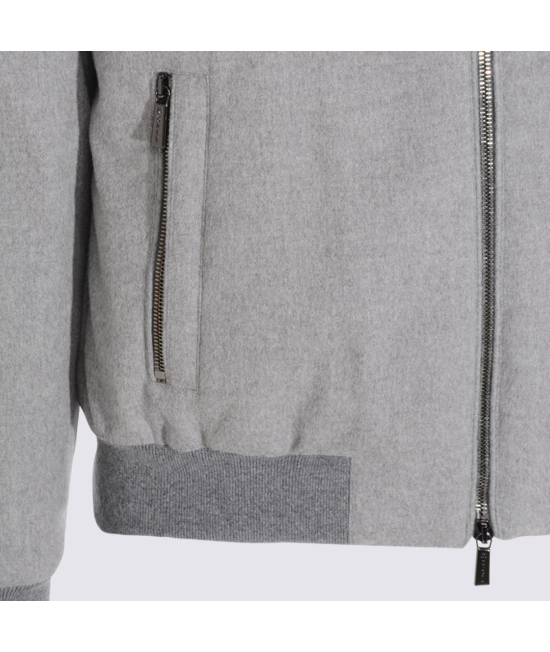 MOORER Серый шерстяной пуховик, фото 3