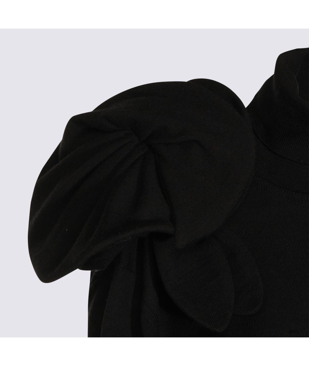 MOSCHINO Черный шерстяной джемпер / свитер, фото 3