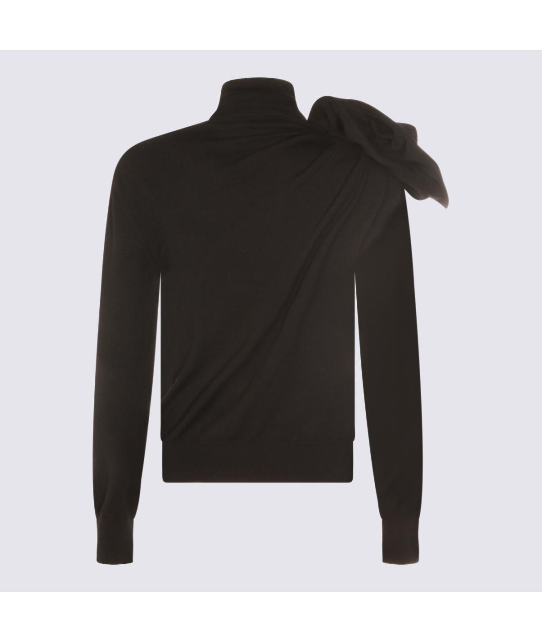 MOSCHINO Черный шерстяной джемпер / свитер, фото 2