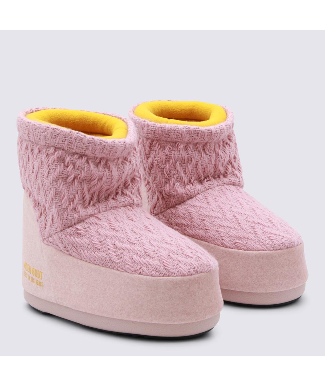 MOON BOOT Розовые сапоги, фото 2