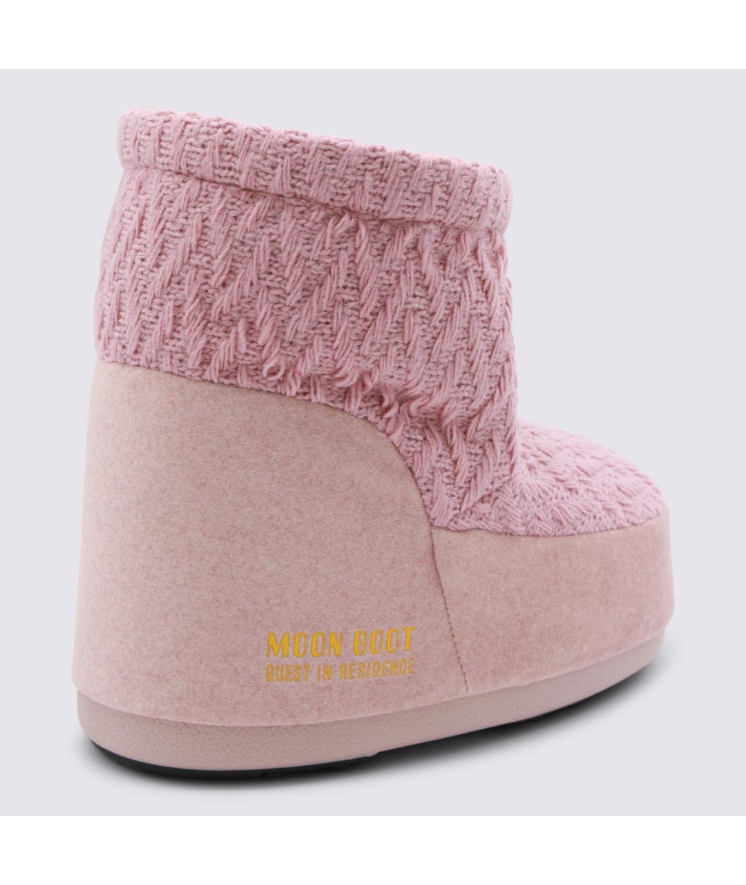 MOON BOOT Розовые сапоги, фото 3