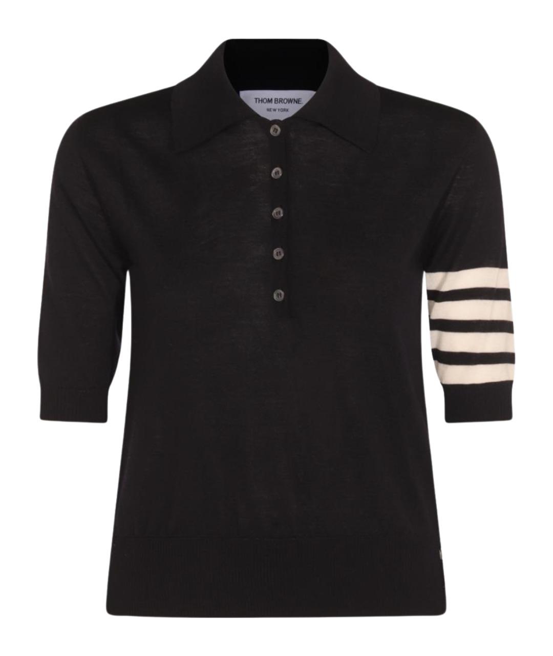 THOM BROWNE Синий шерстяной джемпер / свитер, фото 1