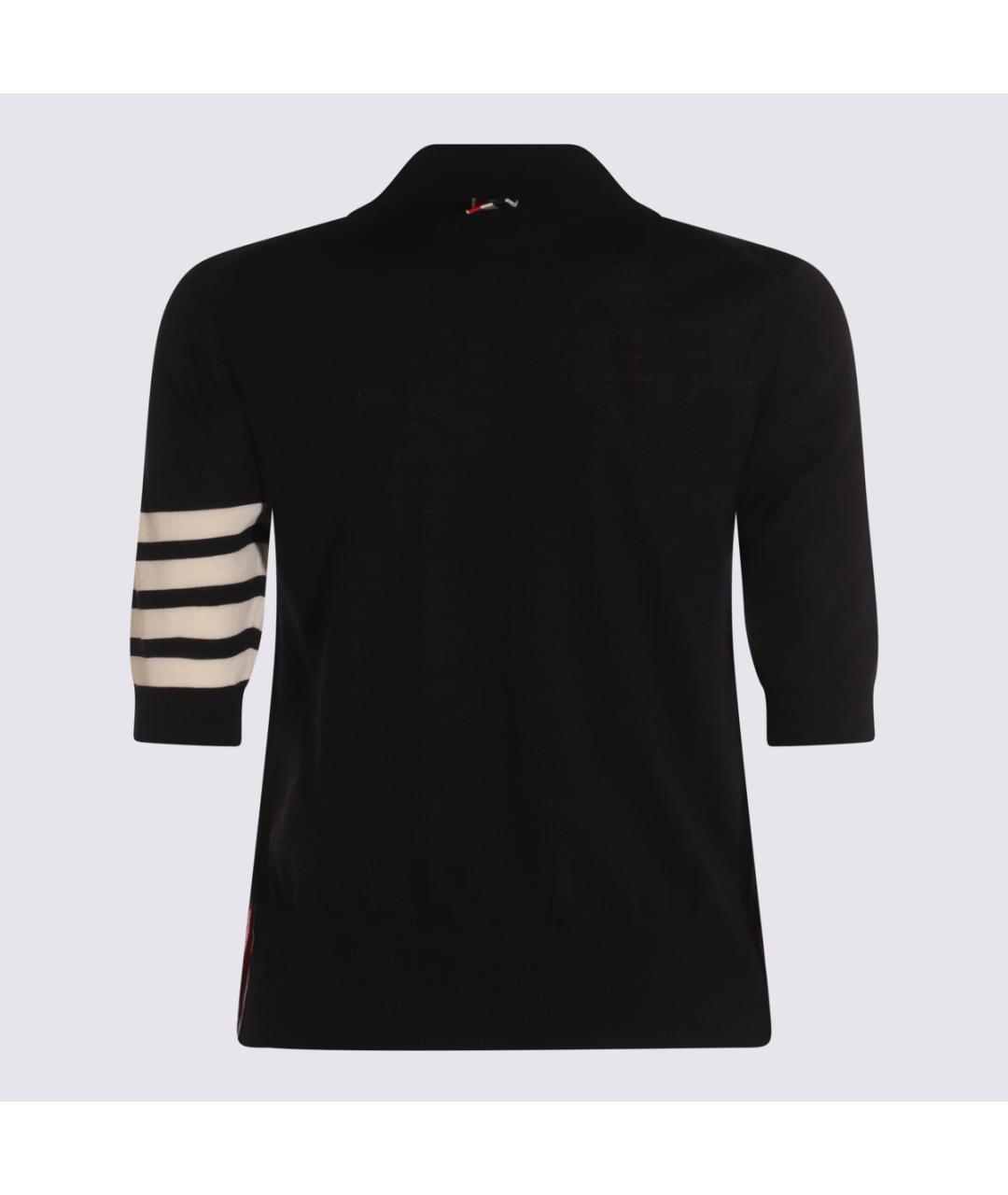 THOM BROWNE Синий шерстяной джемпер / свитер, фото 2