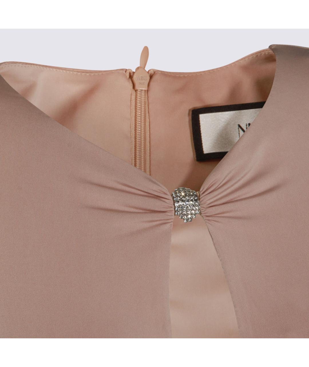 NISSA Розовое полиэстеровое вечернее платье, фото 3