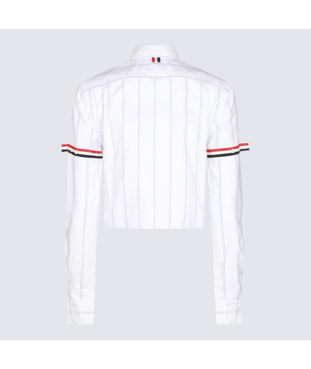 THOM BROWNE Белая хлопковая рубашка, фото 2