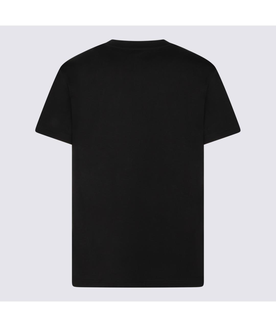 MOSCHINO Черная хлопковая футболка, фото 2