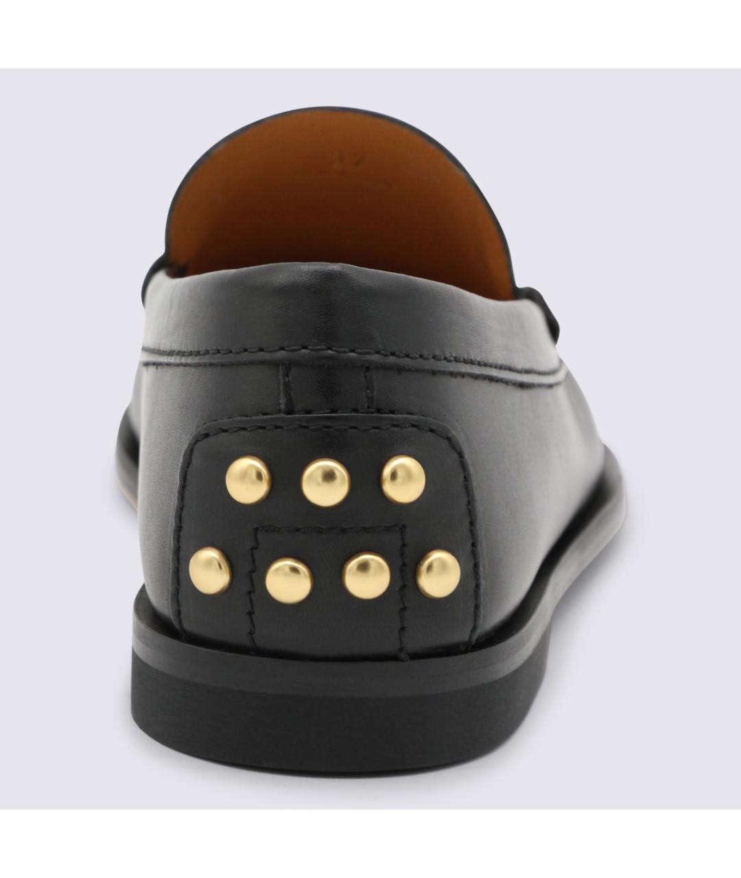 TOD'S Черные кожаные лоферы, фото 4