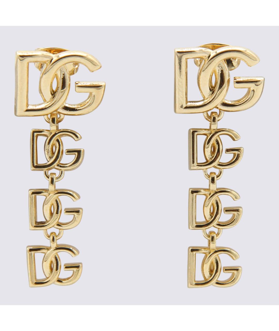 DOLCE&GABBANA Золотые латунные серьги, фото 3