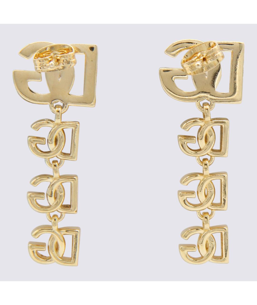 DOLCE&GABBANA Золотые латунные серьги, фото 2