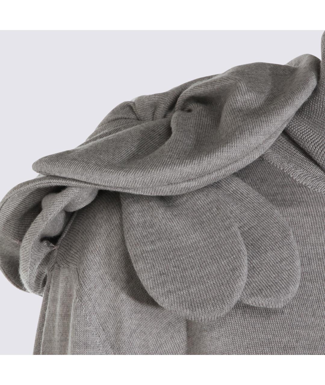 MOSCHINO Серый шерстяной джемпер / свитер, фото 3