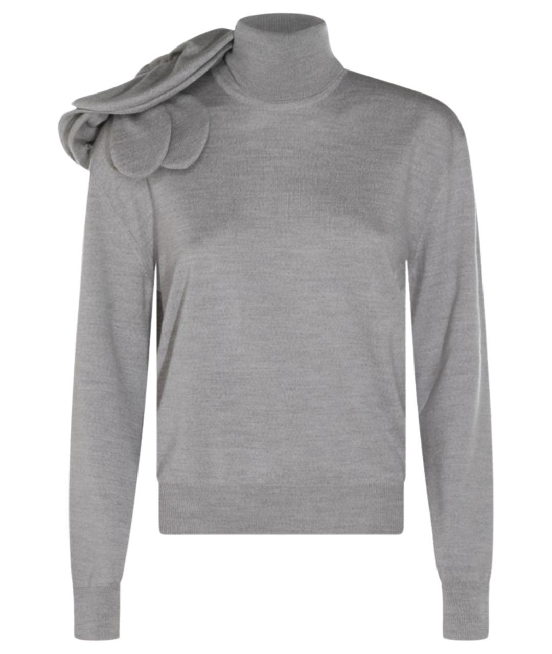 MOSCHINO Серый шерстяной джемпер / свитер, фото 1