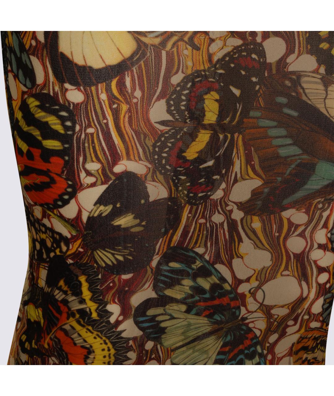 JEAN PAUL GAULTIER Мульти платье, фото 4