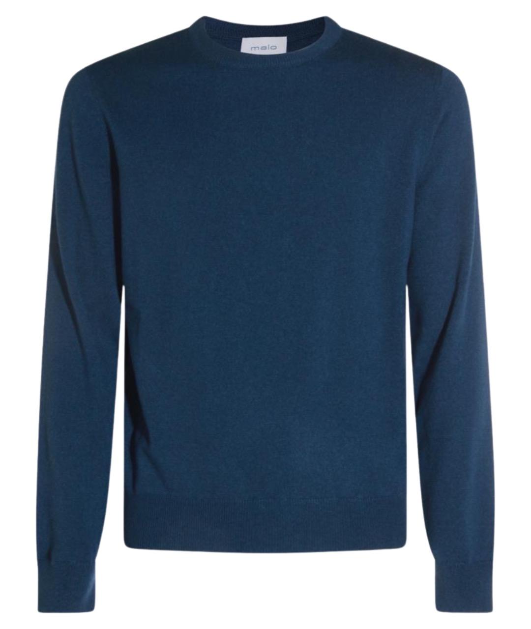 MALO Синий кашемировый джемпер / свитер, фото 1