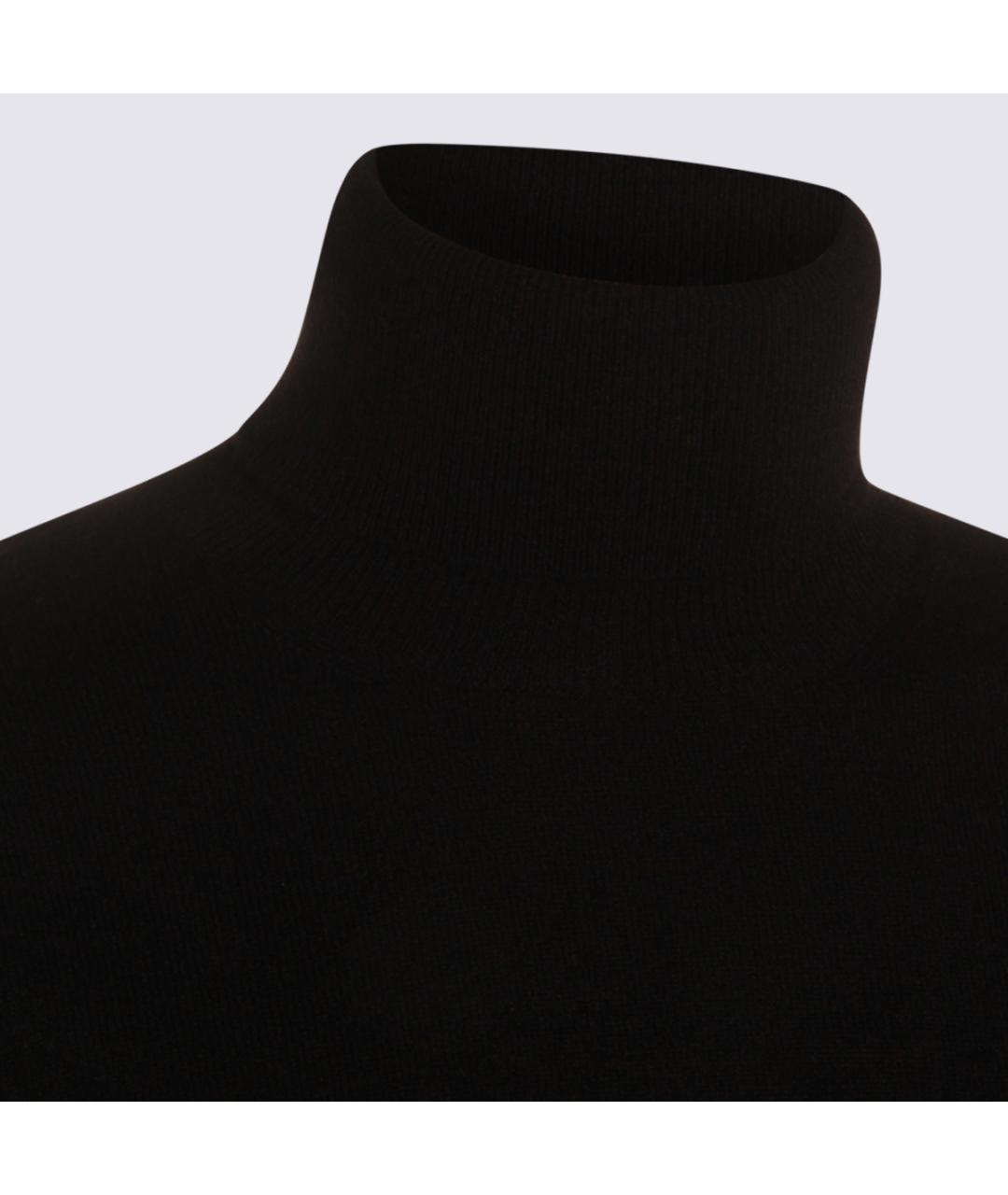 MALO Черный кашемировый джемпер / свитер, фото 4