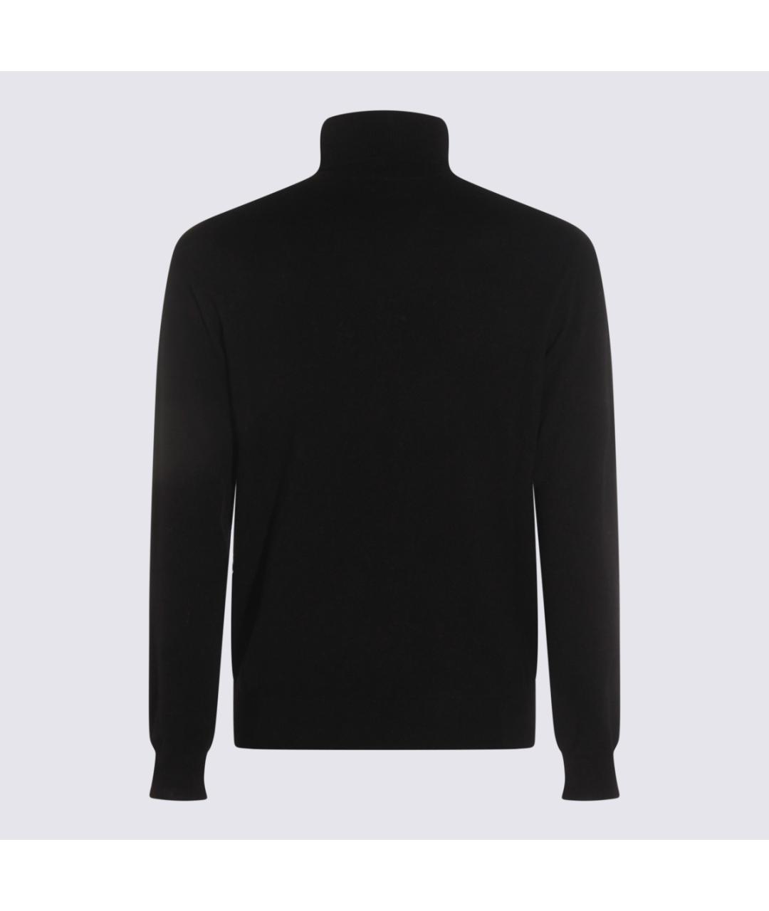 MALO Черный кашемировый джемпер / свитер, фото 2
