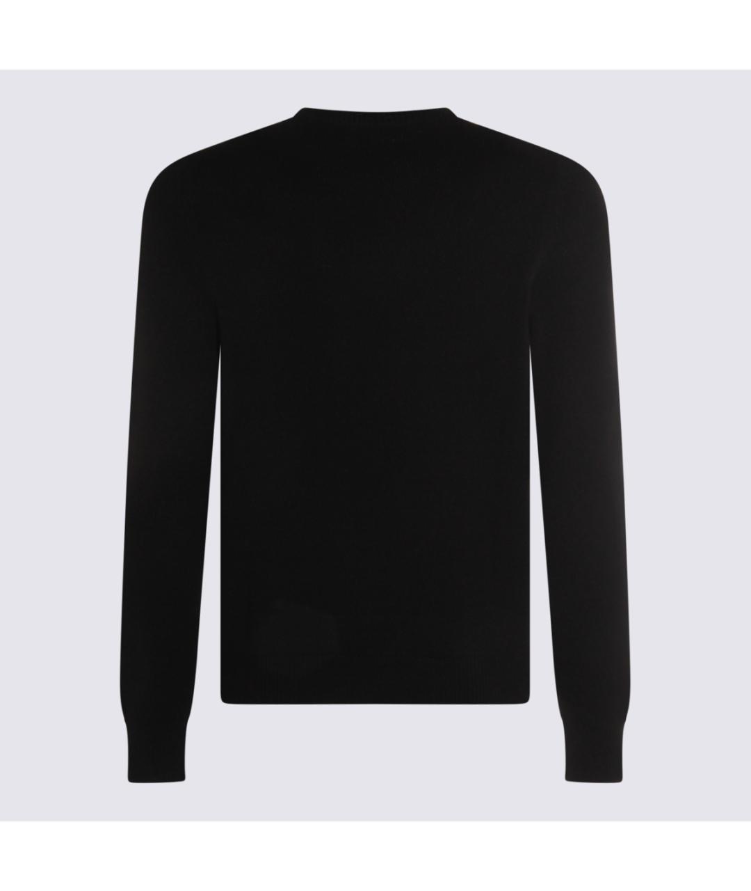 MALO Черный шерстяной джемпер / свитер, фото 2