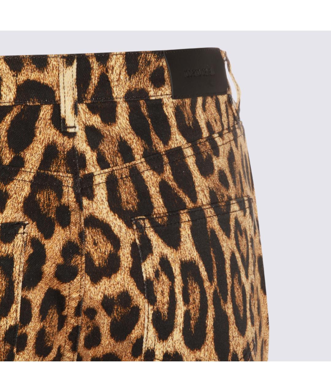 ROBERTO CAVALLI Мульти хлопковые прямые джинсы, фото 4