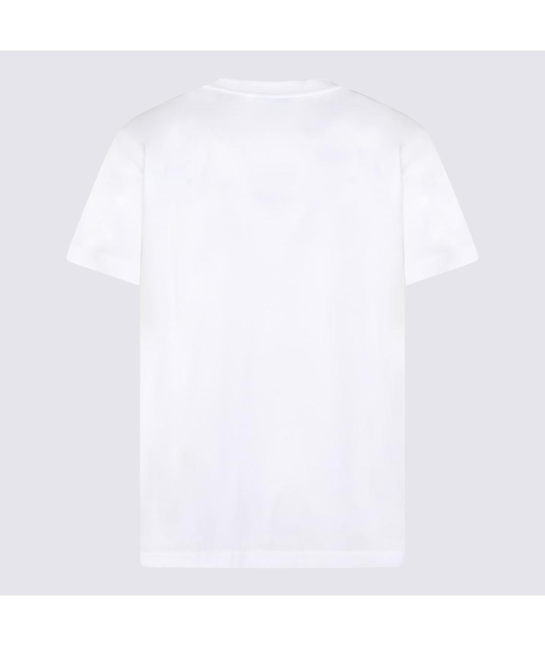 MOSCHINO Белая хлопковая футболка, фото 2