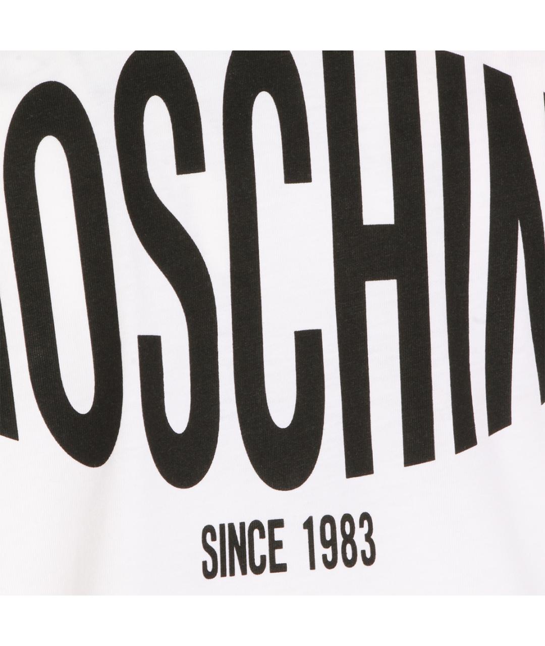 MOSCHINO Белая хлопковая футболка, фото 3