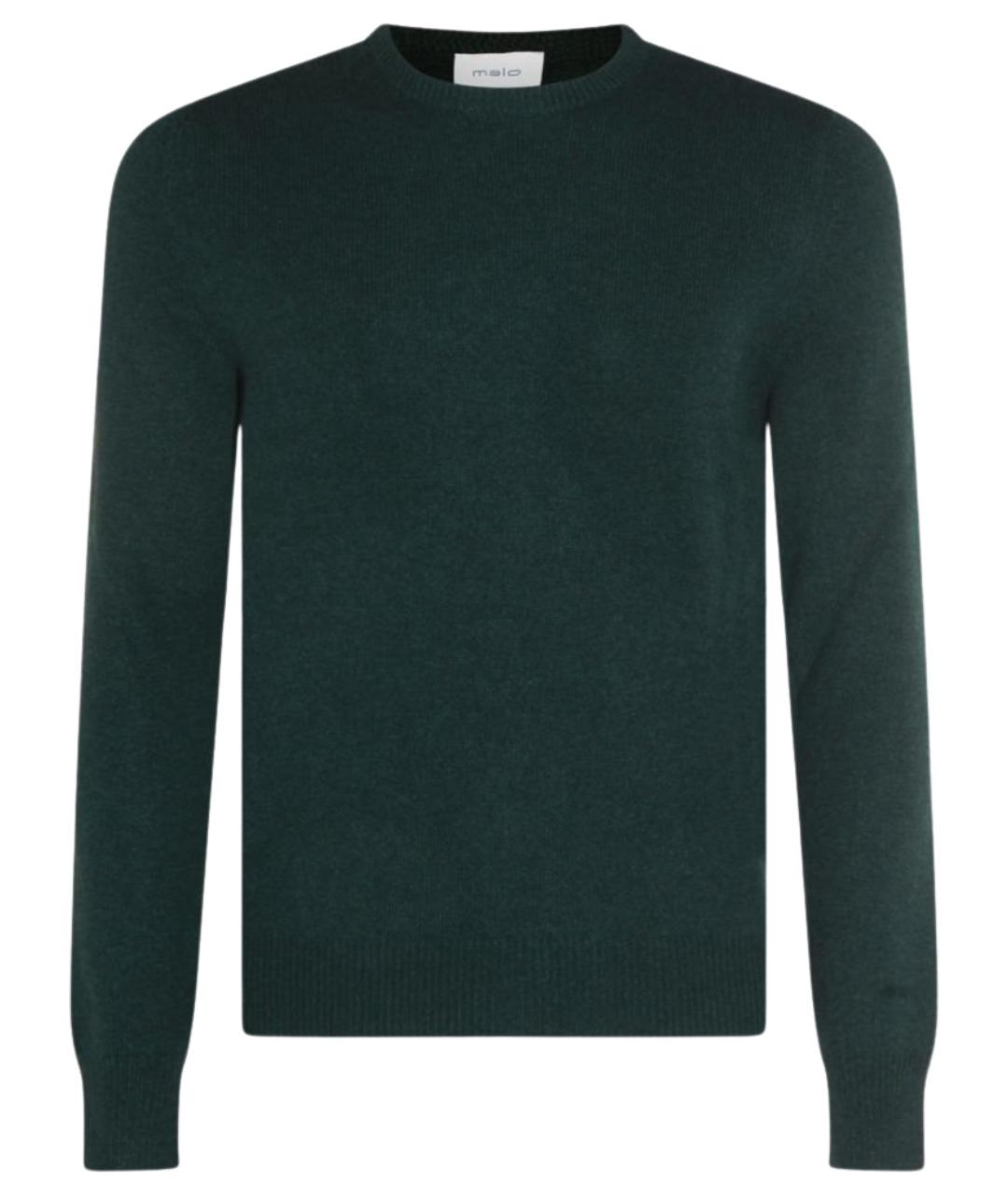 MALO Зеленый шерстяной джемпер / свитер, фото 1
