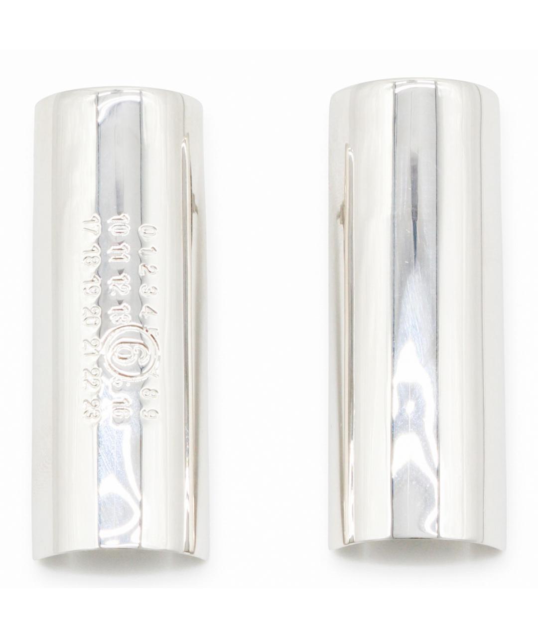 MM6 MAISON MARGIELA Серебряные металлические серьги, фото 1