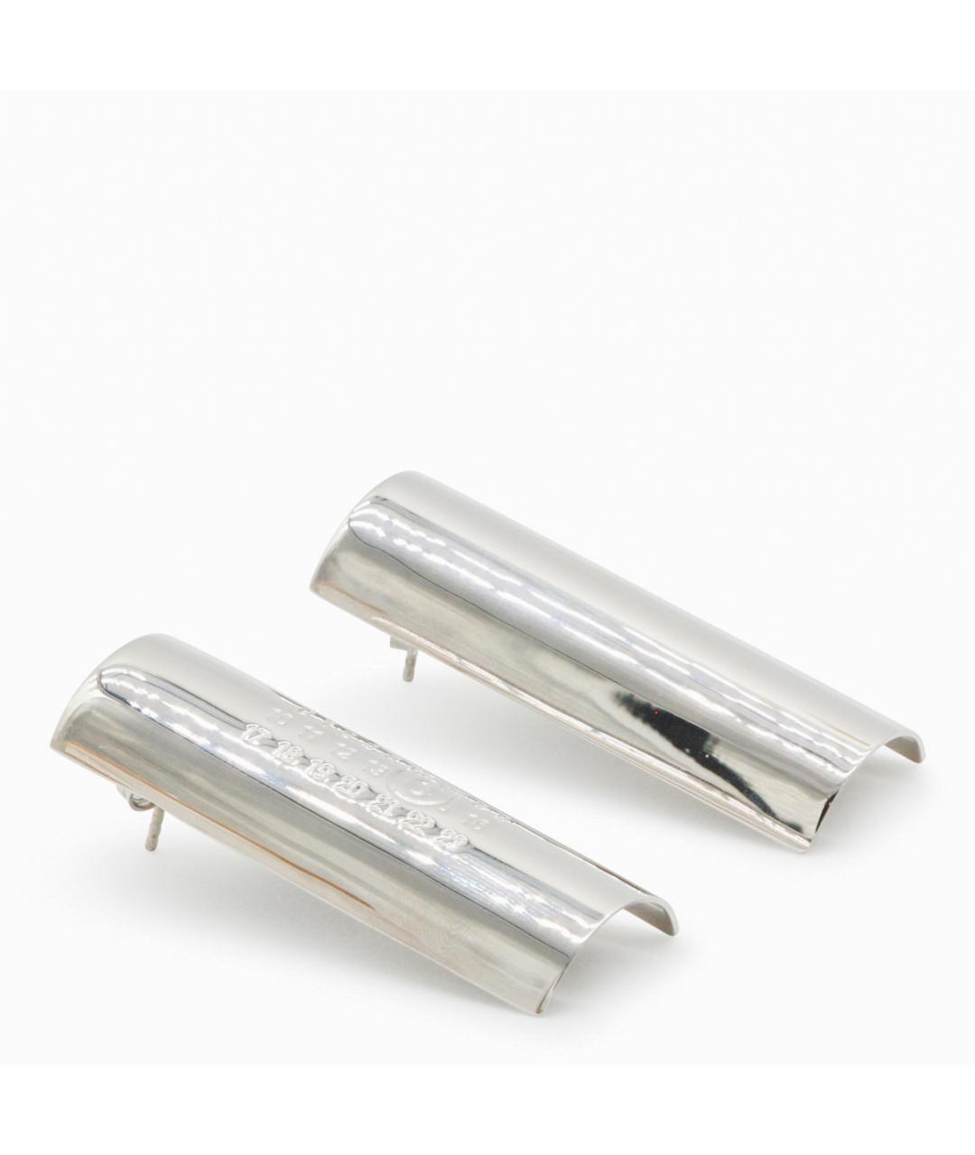 MM6 MAISON MARGIELA Серебряные металлические серьги, фото 2