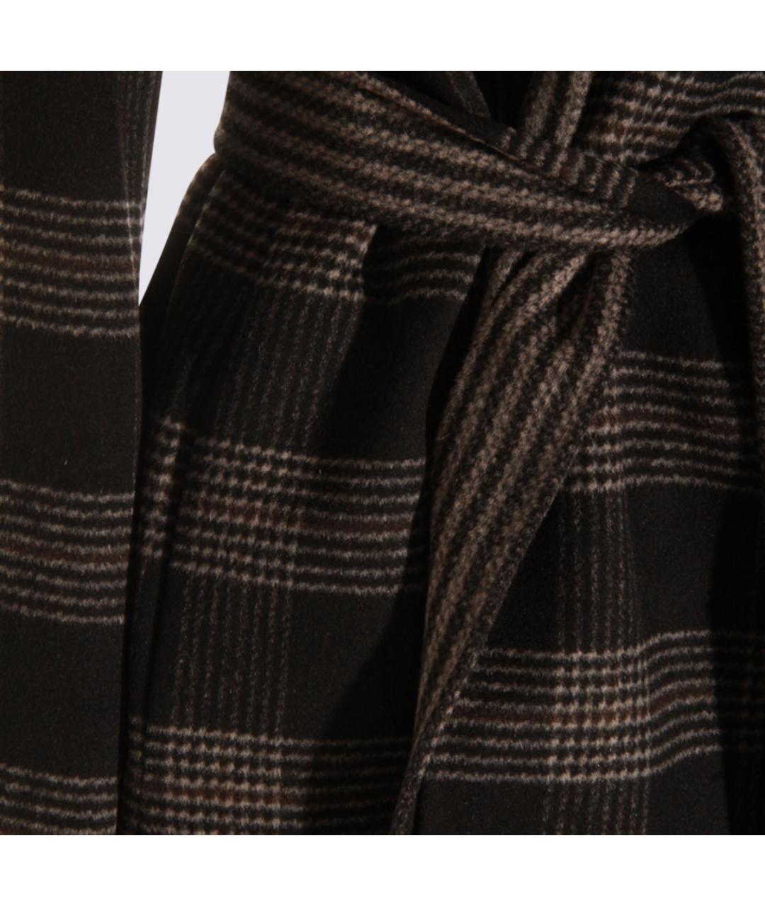 TWIN-SET Черное шерстяное пальто, фото 3