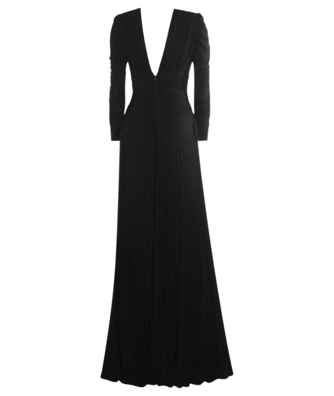 ELISABETTA FRANCHI Черное вискозное вечернее платье, фото 1