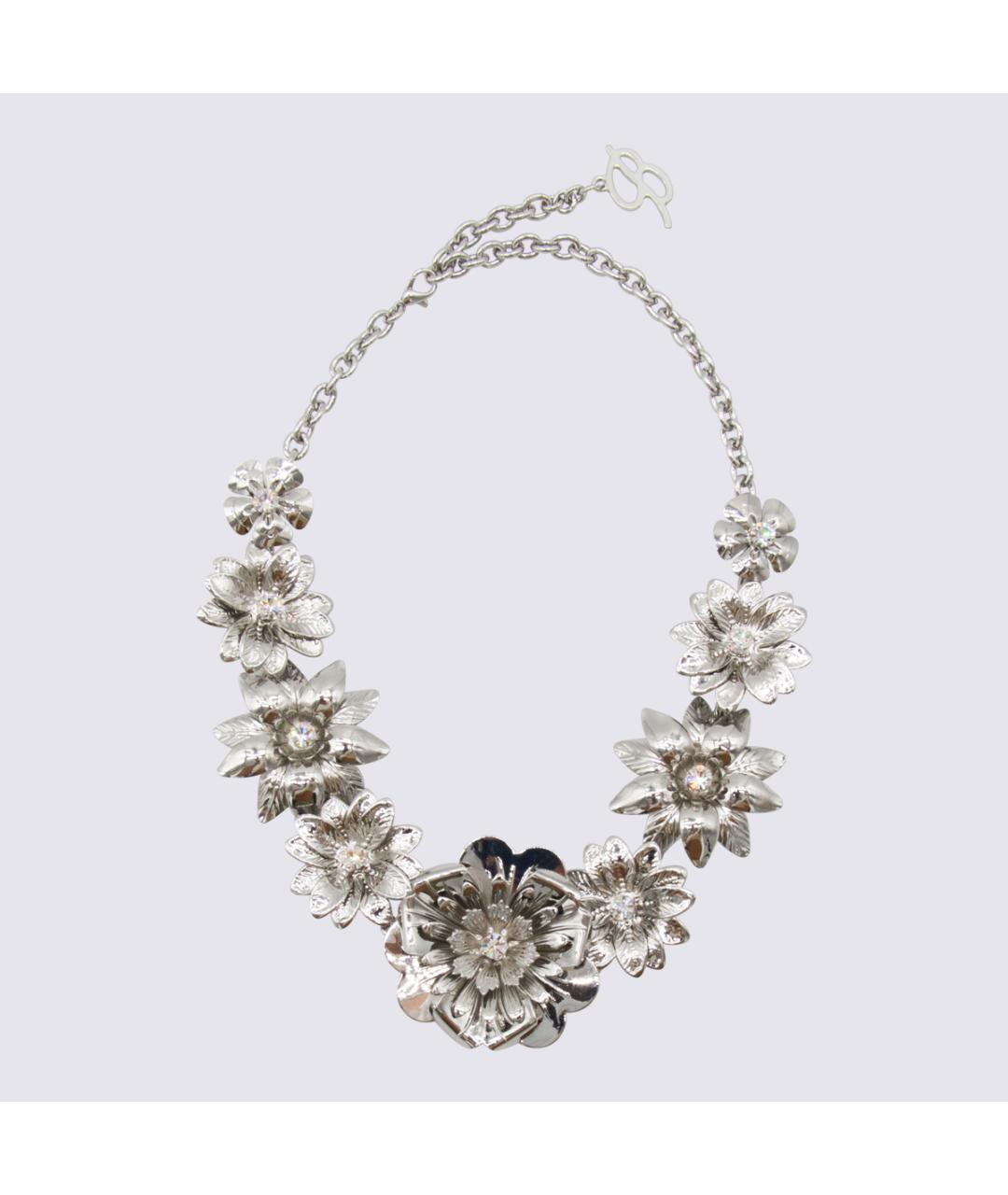 BLUMARINE Серебряное металлическое колье, фото 4