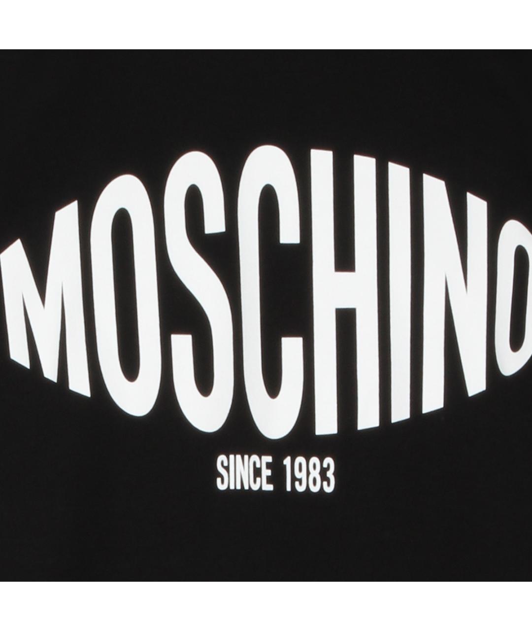 MOSCHINO Черная хлопковая футболка, фото 3