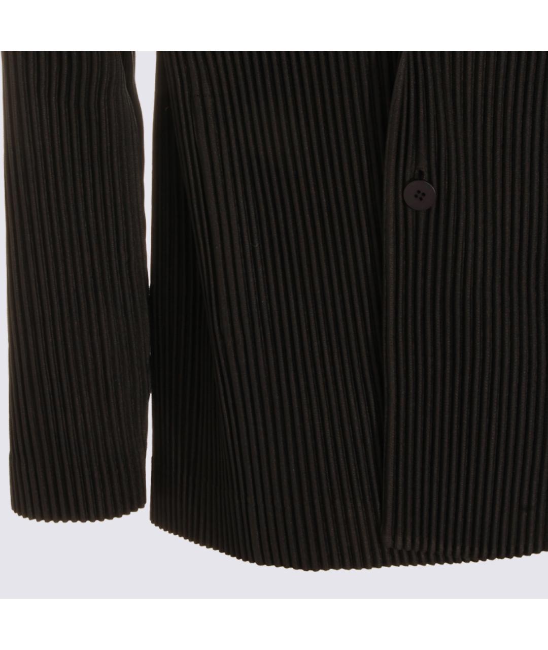 HOMME PLISSE ISSEY MIYAKE Черный полиэстеровый пиджак, фото 3