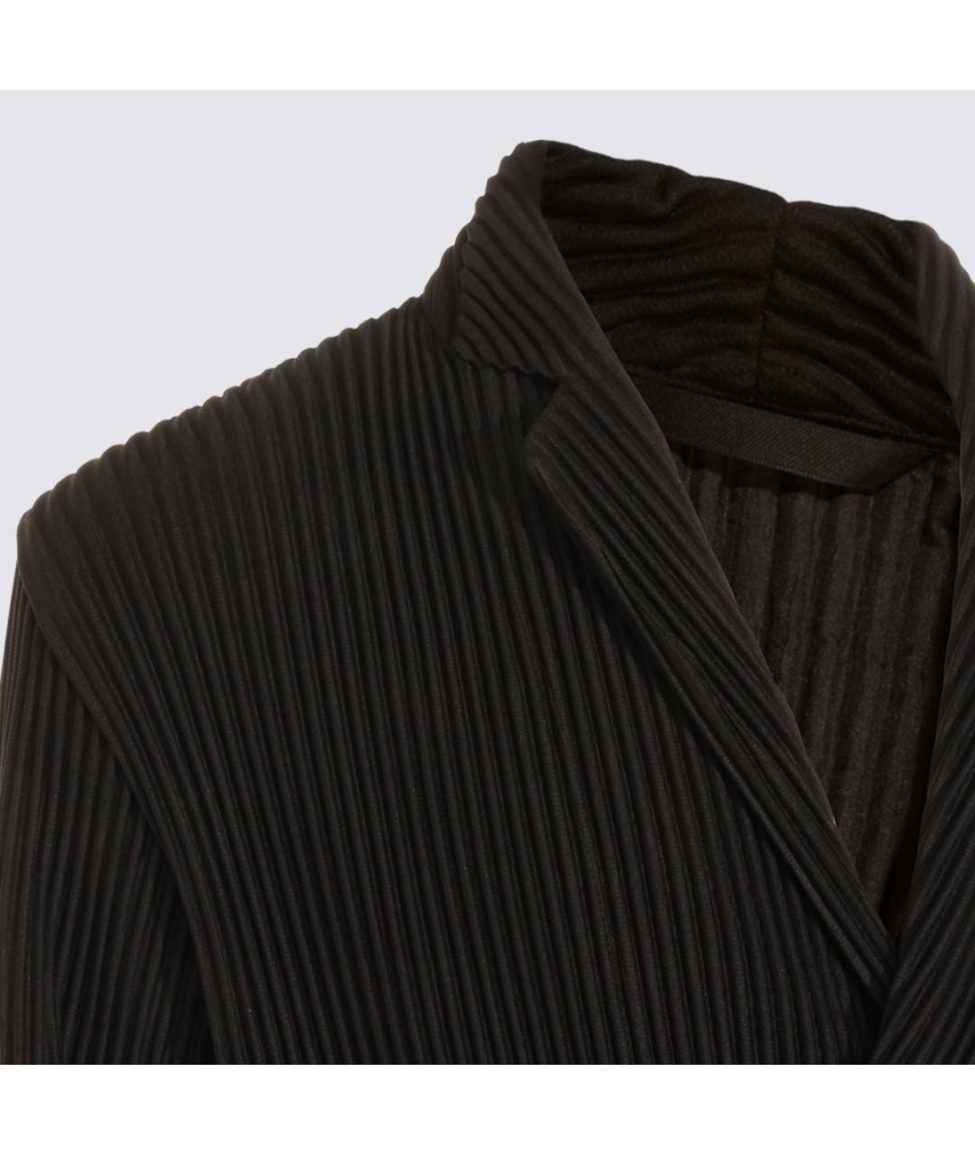 HOMME PLISSE ISSEY MIYAKE Черный полиэстеровый пиджак, фото 4