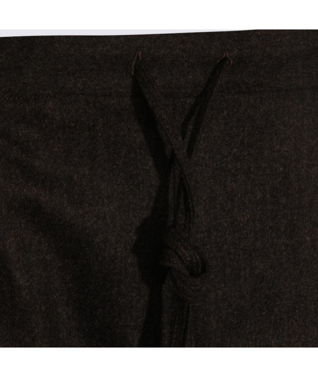 FABIANA FILIPPI Черные шерстяные прямые брюки, фото 3