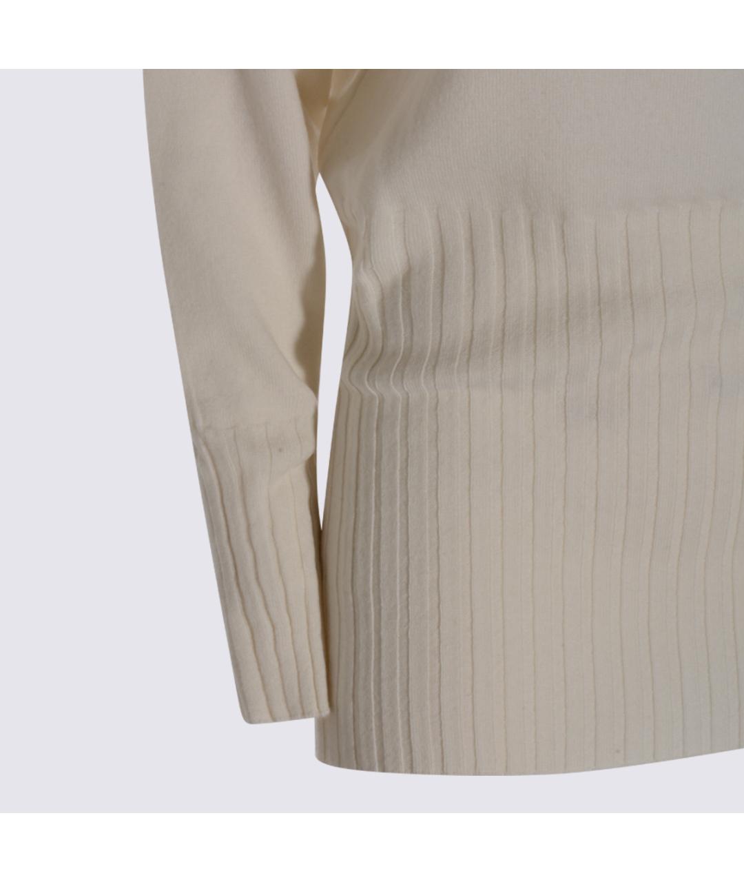 MALO Белый шерстяной джемпер / свитер, фото 3