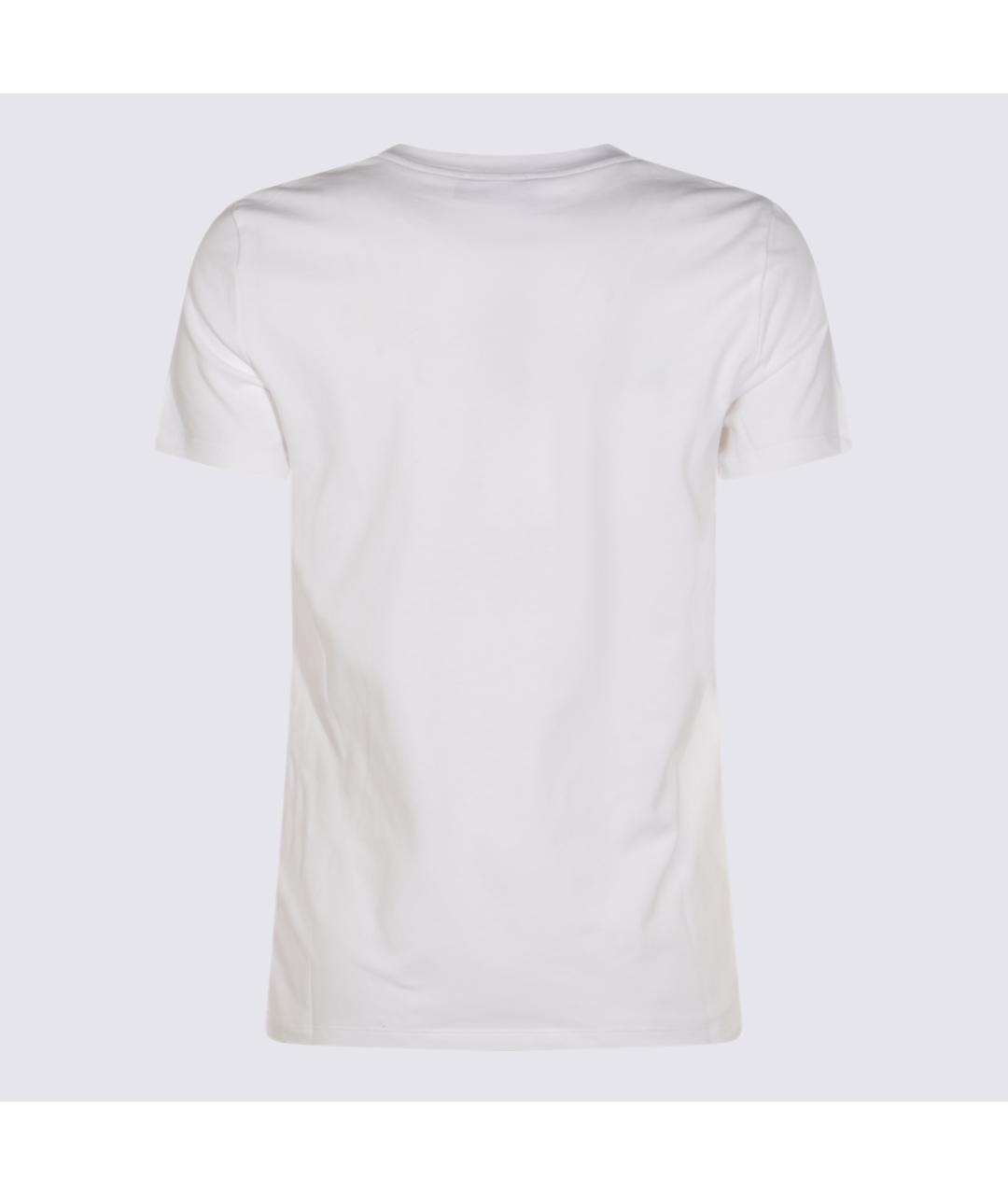 ELISABETTA FRANCHI Белая хлопковая футболка, фото 2