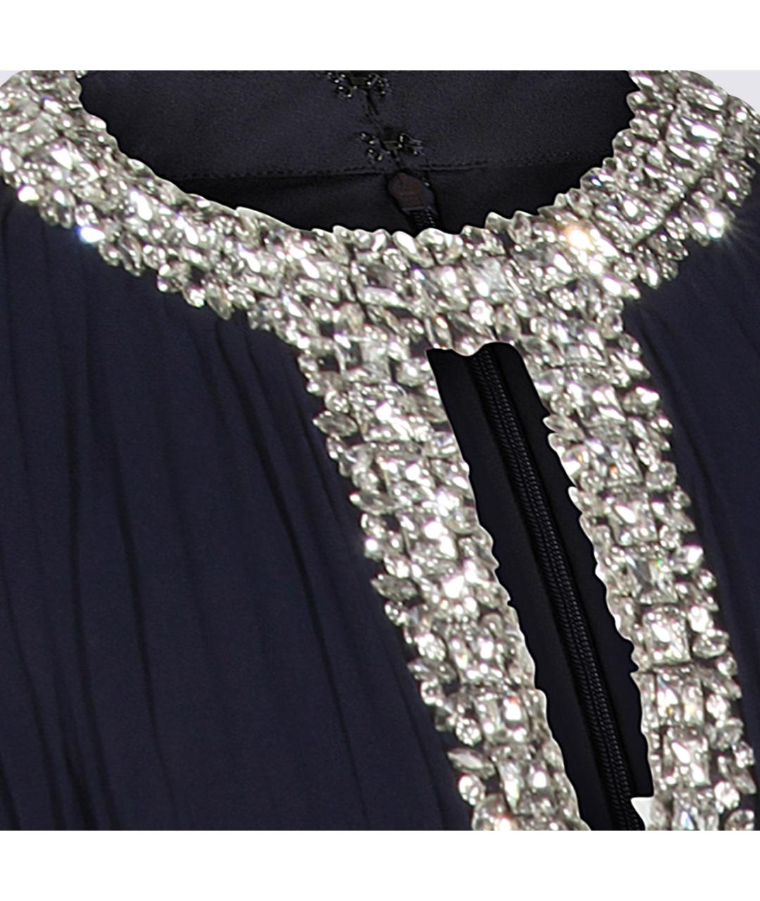 SELF-PORTRAIT Синее вечернее платье, фото 4