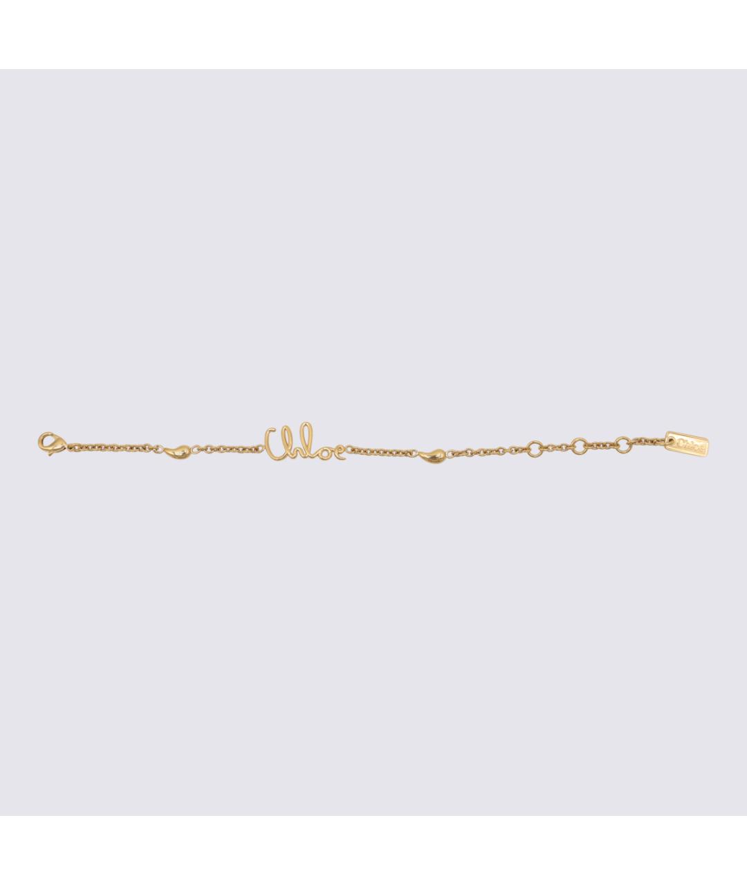 CHLOE Золотой металлический браслет, фото 2