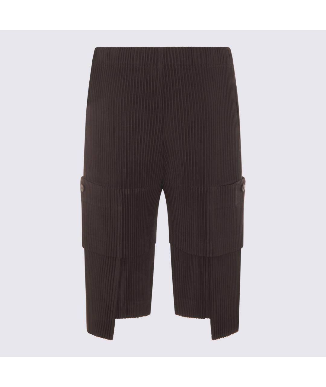HOMME PLISSE ISSEY MIYAKE Серые полиэстеровые шорты, фото 2