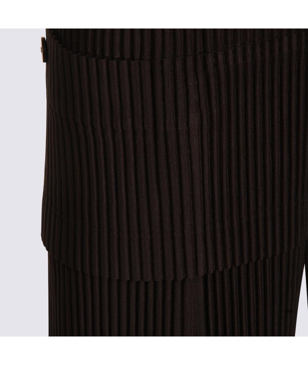 HOMME PLISSE ISSEY MIYAKE Серые полиэстеровые шорты, фото 3