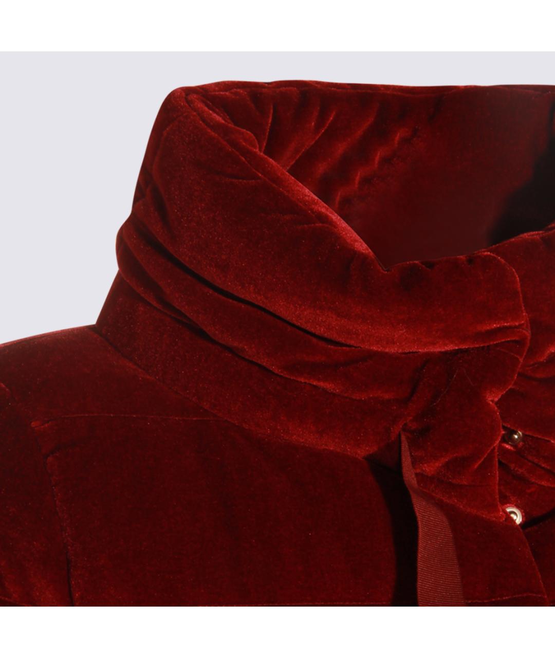 HERNO Красная полиэстеровая куртка, фото 4